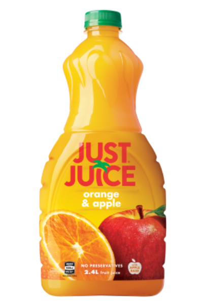 Just Juice Orange & Apple Fruit Juice 2.4l