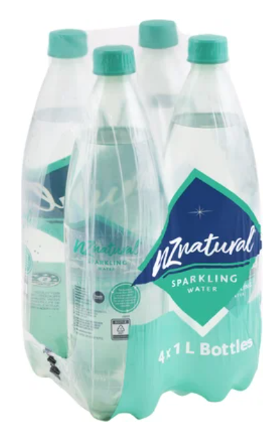 NZ Natural Sparkling Water 4 x 1l