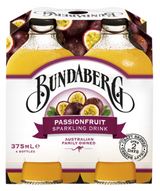 Bundaberg Passionfruit Sparkling Drink 4 x 375ml