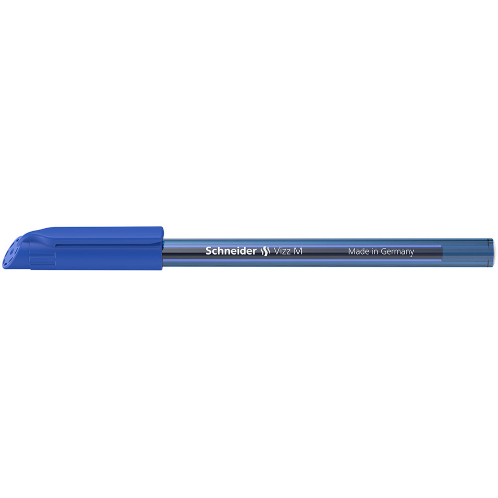 Schneider Ballpoint Pen Vizz Medium Blue  - Cafe Supply