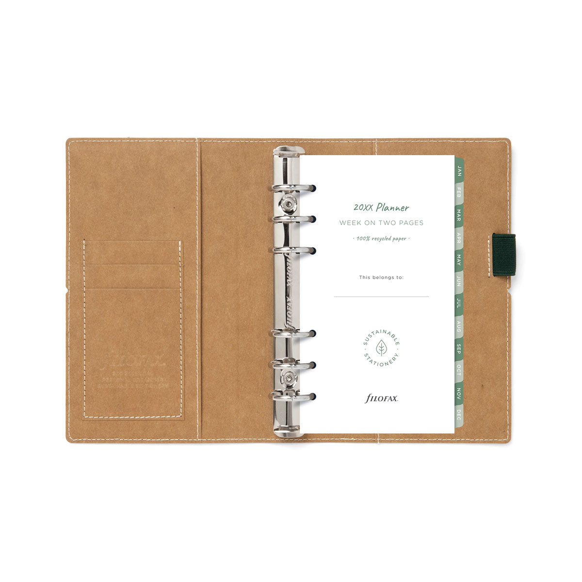 Filofax Eco Essential Personal Organiser Dark Walnut - Cafe Supply