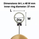 Closed Ring For Security Hangers (100)