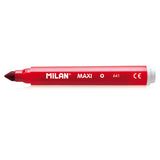 Milan Markers Conic Tip Maxi Pack 12 Assorted Colours