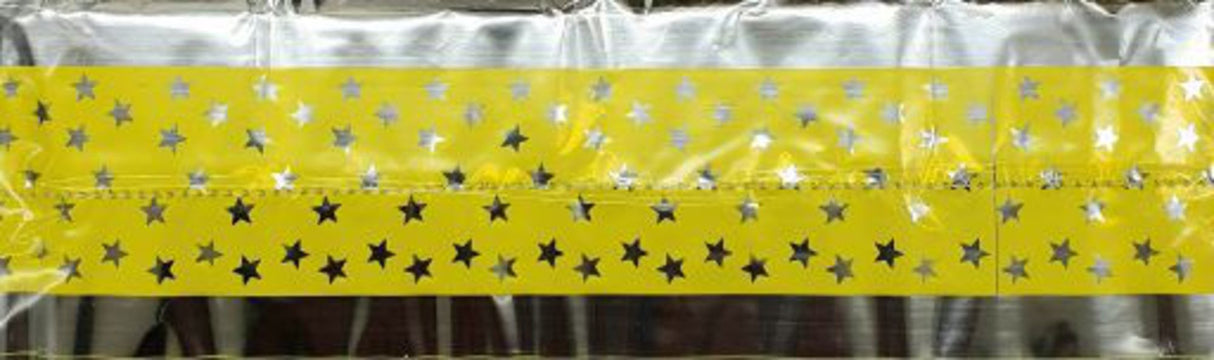 Cake Band Star Yellow/Silver 63mm (1m)