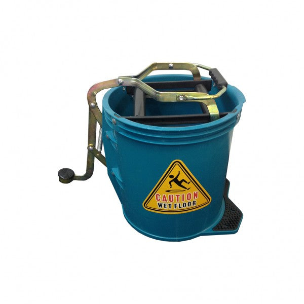 16L Wringer Mop Bucket - Green. (Pack of 2)