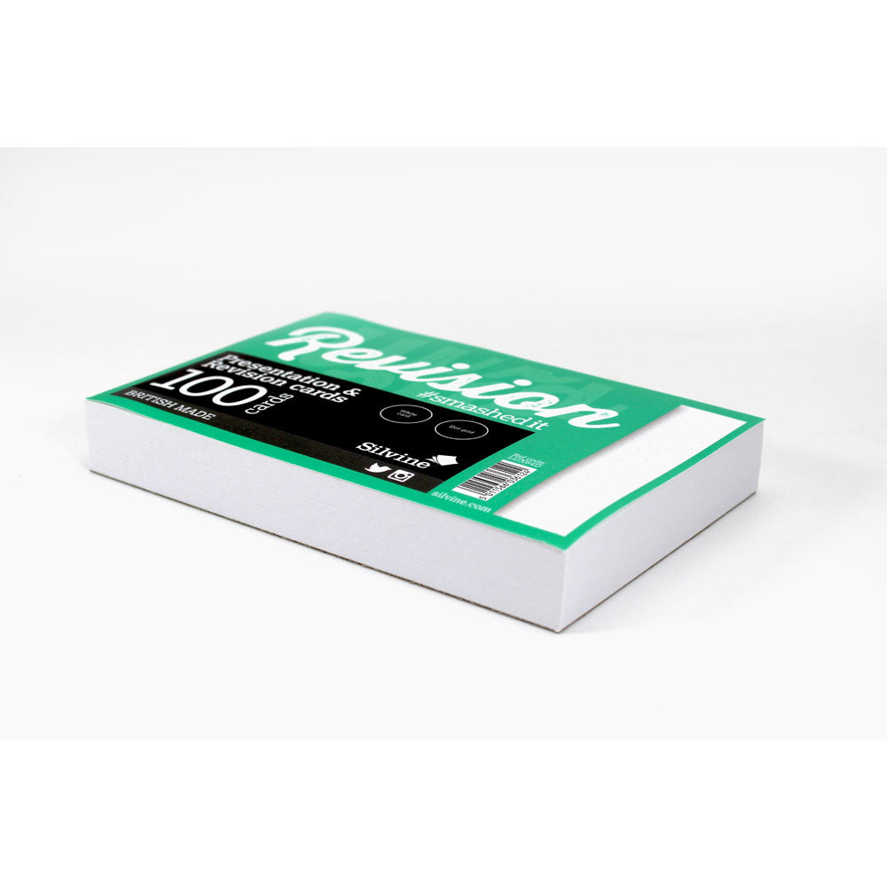 Luxpad Recycled Revision and Presentation Cards Dot Grid 6x4 100 Cards White - Cafe Supply