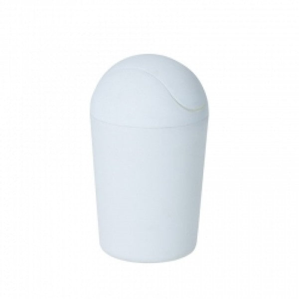 8L Bullet Bin Swing Top White