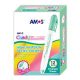 Amos Dry Highlighter Pastel Emerald Green