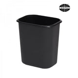 14L Rectangle Black Plastic Waste Bin