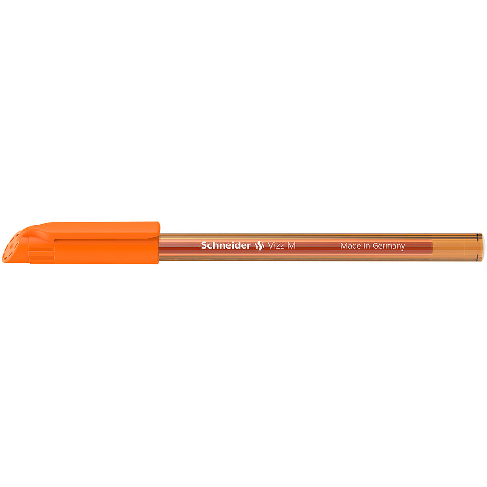 Schneider Ballpoint Pen Vizz Medium Orange  - Cafe Supply