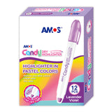 Amos Dry Highlighter Pastel Lavender Violet