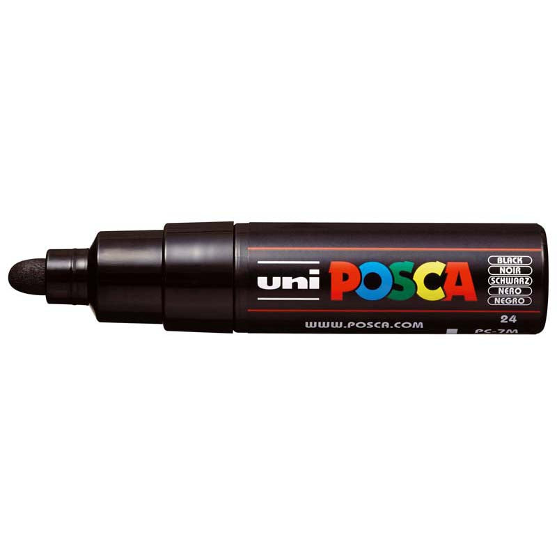 Uni Posca Marker 4.5-5.5mm Bold Bullet Black PC-7M - Cafe Supply