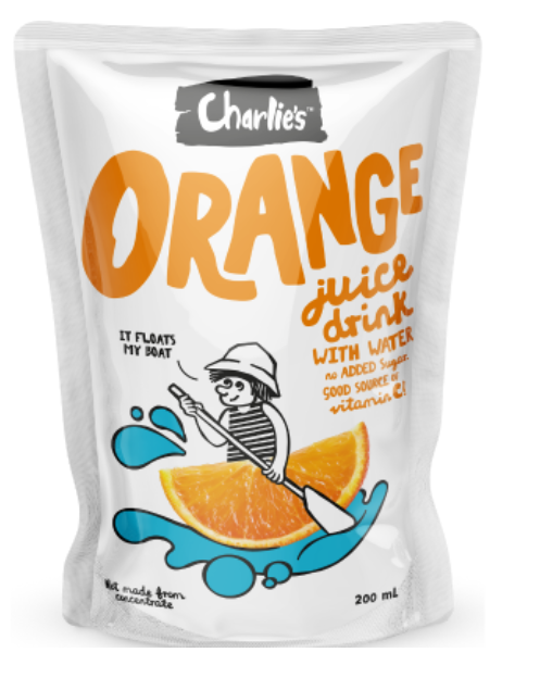 Charlie's Orange Juice Drink With Water 200ml