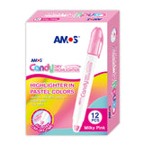 Amos Dry Highlighter Pastel Milky Pink