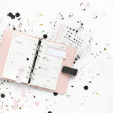 Filofax Organiser Confetti Personal Charcoal - Cafe Supply