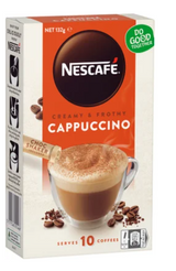 Nescafe Cappuccino Coffee Sachets 10pk