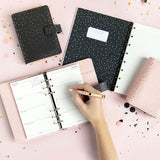 Filofax Organiser Confetti Pocket Charcoal - Cafe Supply