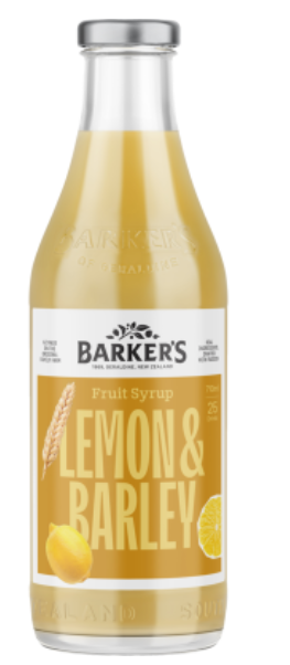 Barker's Lemon & Barley Fruit Syrup 710ml