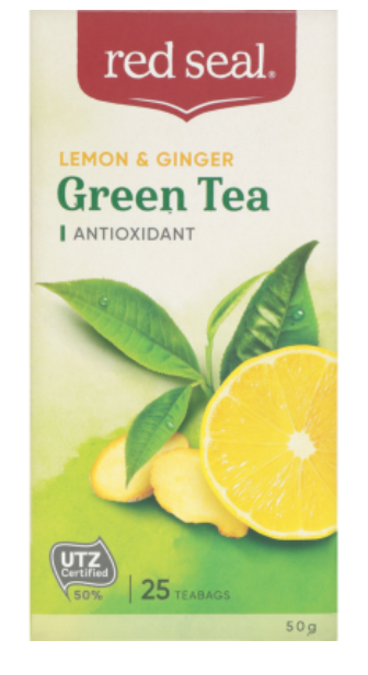 Red Seal Lemon & Ginger Green Tea Bags 25pk