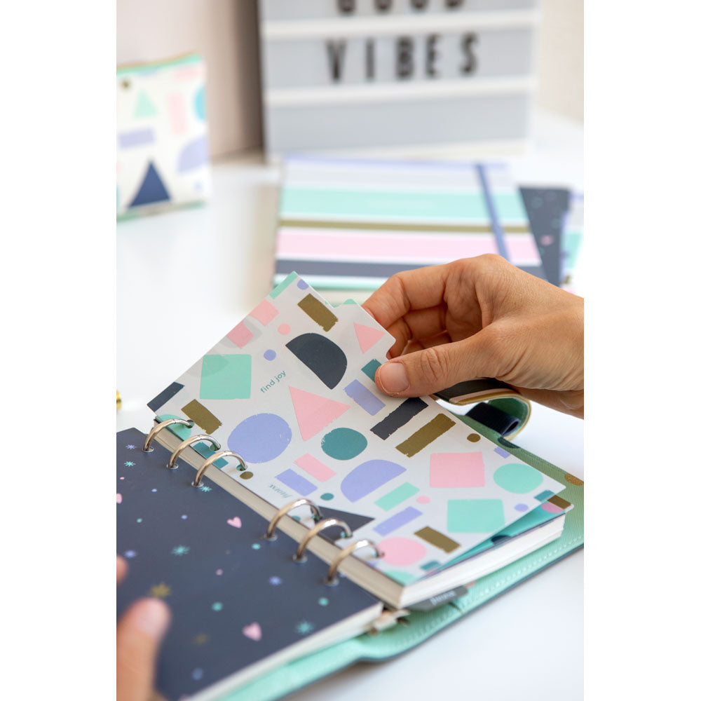 Filofax Organiser Good Vibes Personal Stripes