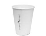 12oz Single Wall (TCID)* Cups | White. (90mm Ø