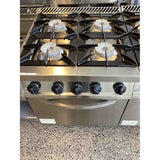 Fagor 700 series natural gas 4 burner gas range with gas oven CG7-41H