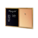 COMBIBOARD | Chalkboard + Corkboard | Wood Frame