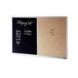 COMBIBOARD | Chalkboard + Hessian | Aluminium Frame