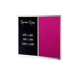 COMBIBOARD | Whiteboard + Premium Fabric | Aluminium Frame