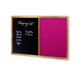 COMBIBOARD | Chalkboard + Premium Fabric | Wood Frame