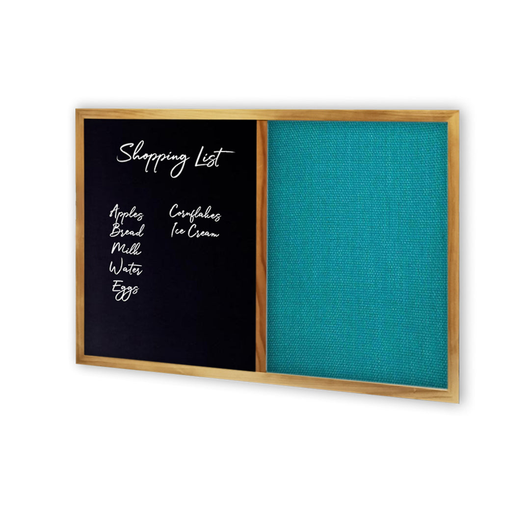 COMBIBOARD | Chalkboard + Standard Fabric | Wood Frame