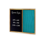 COMBIBOARD | Chalkboard + Standard Fabric | Wood Frame