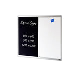 COMBIBOARD | Whiteboard + Chalkboard | Aluminium Frame