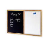 COMBIBOARD | Whiteboard + Chalkboard | Wood Frame