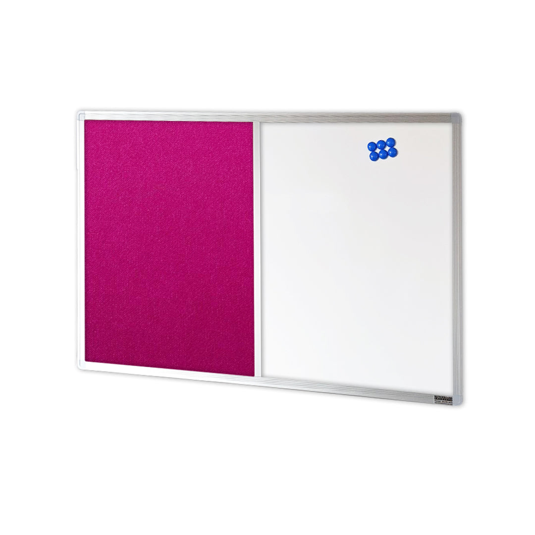 COMBIBOARD | Whiteboard + Premium Fabric | Aluminium Frame