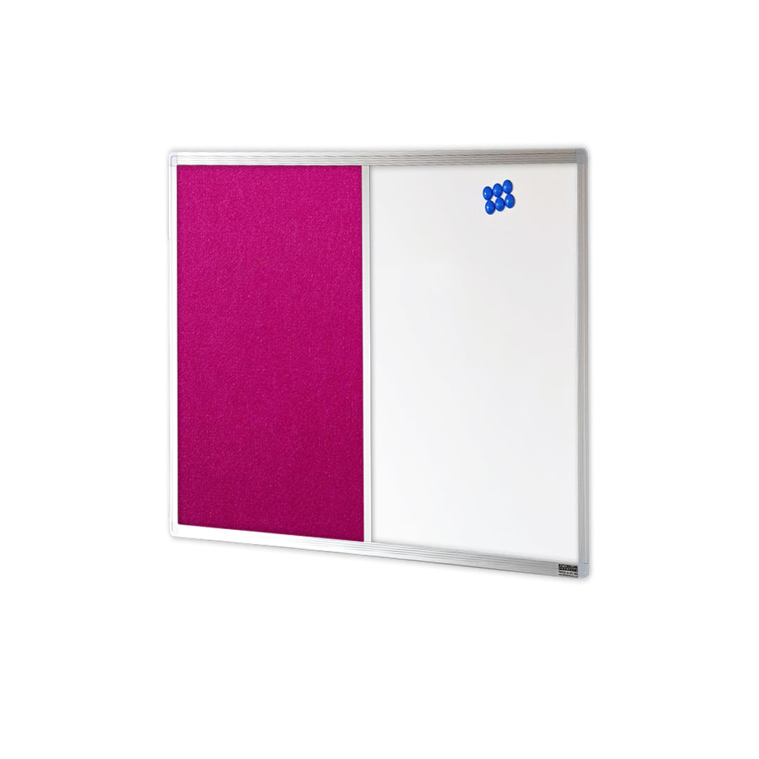 COMBIBOARD | Whiteboard + Premium Fabric | Aluminium Frame