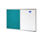 COMBIBOARD | Whiteboard + Standard Fabric | Aluminium Frame