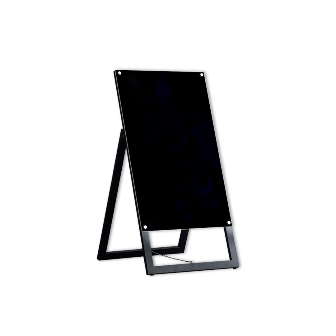 GLASSBOARD EASEL | Magnetic | 500W x 800H | 1000H o/all