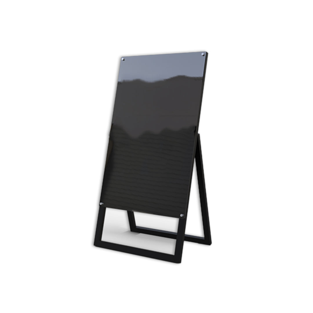 GLASSBOARD EASEL | Magnetic | 500W x 800H | 1000H o/all