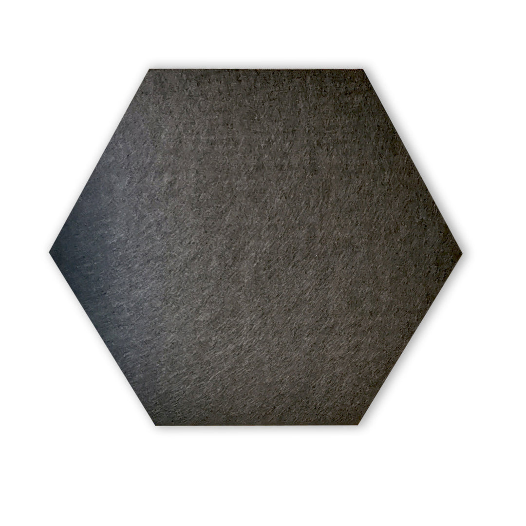 HEXAGON POLYESTER PINBOARD | 600x520mm | Black | 1pc