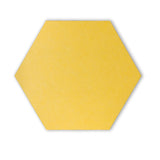 HEXAGON POLYESTER PINBOARD | 600x520mm | Canary | 1 pc