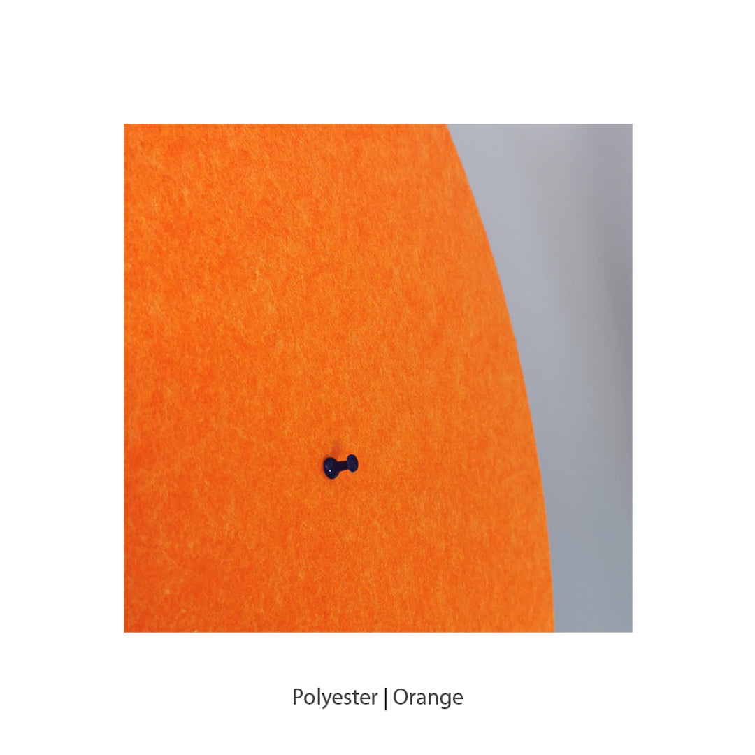 ROUND POLYESTER PINBOARD | 600mm | Orange