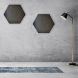 HEXAGON POLYESTER PINBOARD | 600x520mm | Black | 1pc