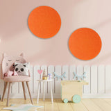 ROUND POLYESTER PINBOARD | 600mm | Orange