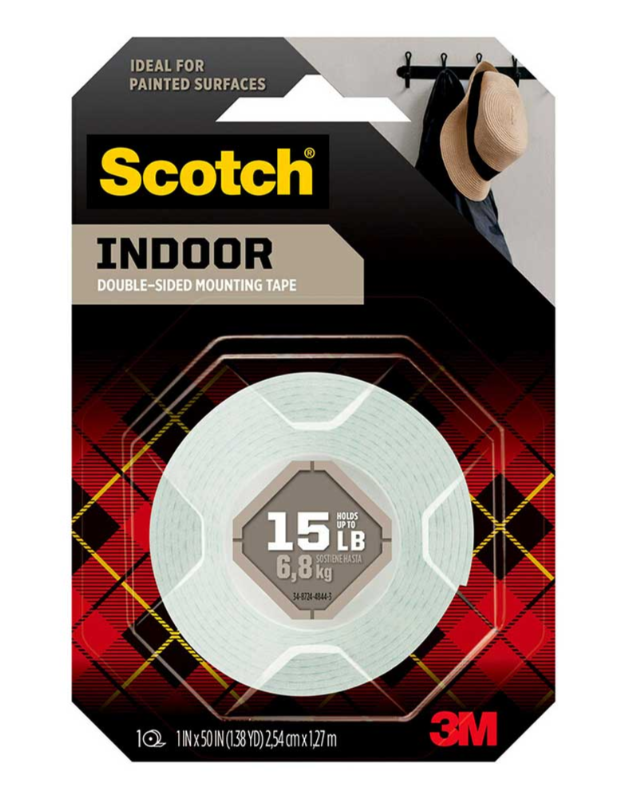 Scotch Indoor Mounting Tape 114S 25.4mmx1.27m