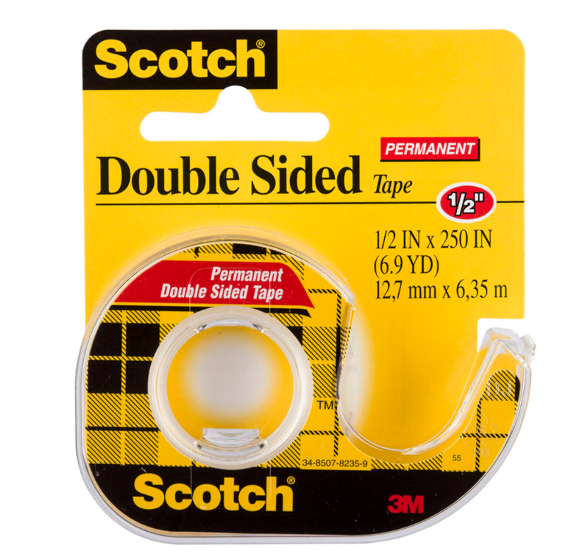 Scotch Double Sided Tape Dispenser 136 12.7mm x 6.35m