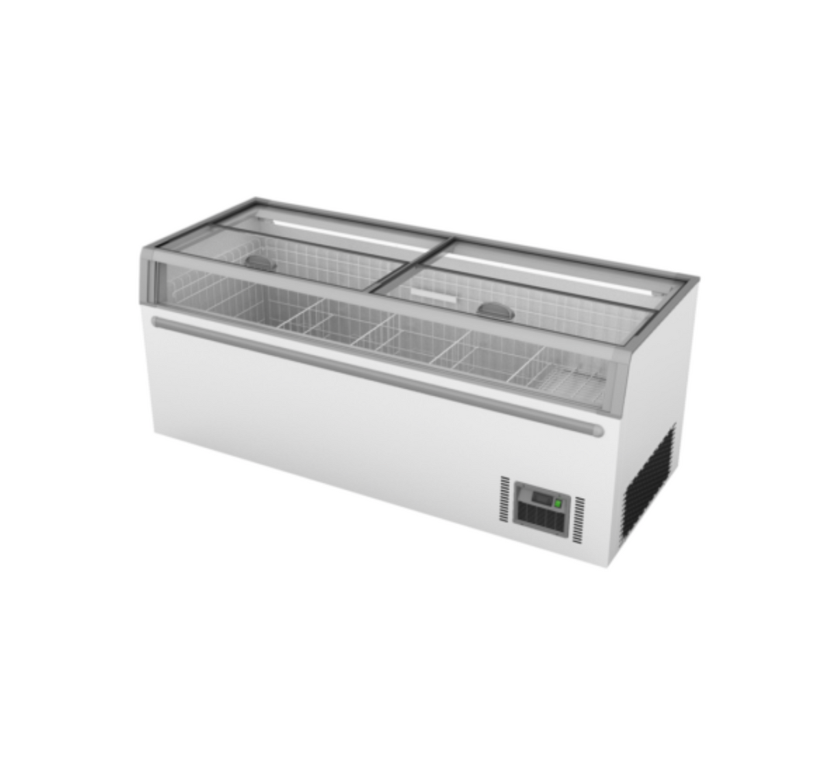 Thermaster Supermarket Island Freezer with Glass Sliding Lids