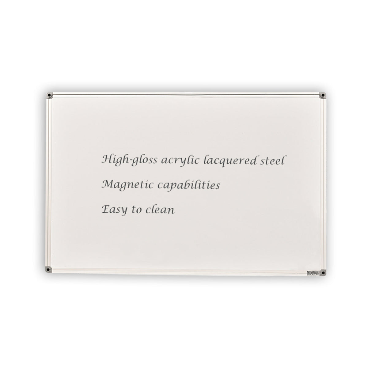 ACRYLIC LACQUER WHITEBOARD | Aluminium Frame