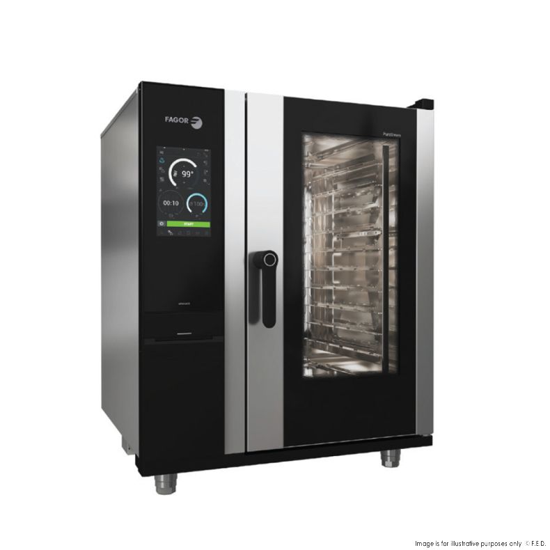 APW-101ERLWS FAGOR IKORE Advanced Boiler 10 Tray Electric Combi Oven - Cafe Supply