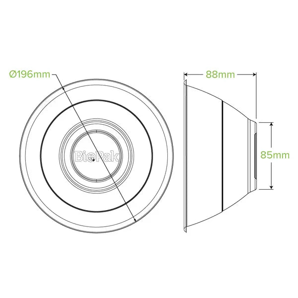 1,420ml / 48oz Natural Plant Fibre BioBowl